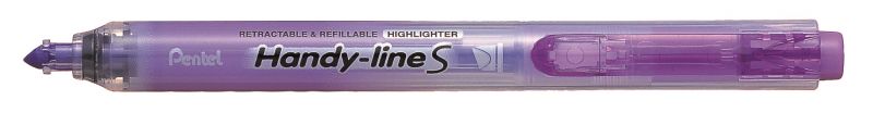 Pentel Textmarker Handy-Line, Keilspitze, Druckmechanik, Violett