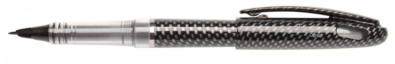 Pentel Federschreiber Tradio Stylo TRJ60, Gehäuse: Carbonoptik. Strichfarbe: Schwarz, nachfüllbar
