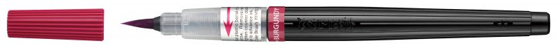Pentel Aquarellpinsel Color Brush XGFL, nachfüllbar, Burgunderrot