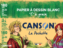 CANSON Zeichenpapier C à Grain, DIN A4, 125 g/qm