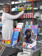 helit Tisch-Prospekthalter the helpdesk, A5 hoch, 4 Fächer