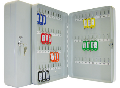 WEDO Schlüsselschrank für 24 Schlüssel, lichtgrau