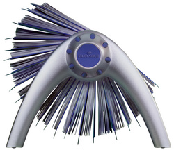 DURABLE Adresskartei TELINDEX flip, metallic-silber / blau