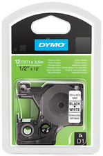 DYMO D1 Schriftbandkassette schwarz/weiß, 19 mm x 5,5 m