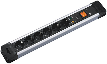BACHMANN Steckdosenleiste CONNECTUS, 6-fach / Überspannungs-