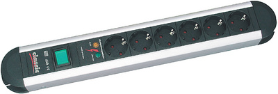 BACHMANN Steckdosenleiste PRIMO CLASSIC ALU 6-fach, mit