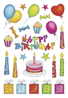 HERMA Geschenke-Sticker DECOR Happy Birthday