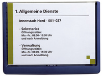 DURABLE Türschild CLICK SIGN, DIN A5, dunkelblau
