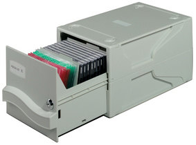 DURABLE Archivsystem MULTIMEDIA BOX I, für 27 CDs / DVDs