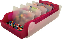 helit Lernkartei the beebox, A8, himbeer-transluzent