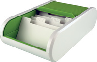 helit Visitenkartenbox the personal, blau-transluzent