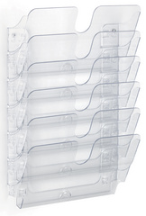DURABLE Wand-Prospekthalter-Set FLEXIPLUS 6, A4, 6 Fächer