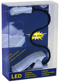 WEDO LED-Leselampe mit Clip, mobil, 1 LED, schwarz