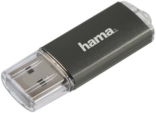 hama USB 2.0 Speicherstick FlashPen Laeta, 128 GB, silber