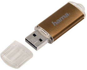 hama USB 2.0 Speicherstick FlashPen Laeta, 32 GB, braun