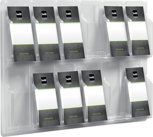 helit Wanddisplay the clearly, 12 x DIN lang, glasklar