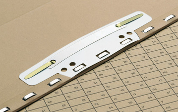ELBA Einhängeheftstreifen für Registraturen, aus PVC, weiß