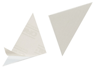 DURABLE Dreieck-Selbstklebetaschen CORNERFIX, 125 x 125 mm
