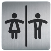 DURABLE Piktogramm PICTO WC Damen und Herren, quadratisch