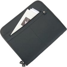 Alassio Schreibmappe MILANO, DIN A4, Leder, schwarz