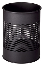 DURABLE Papierkorb METALL, rund, 15 Liter, grau