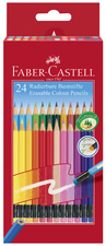 FABER-CASTELL Buntstifte radierbar, 12er Kartonetui
