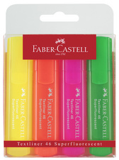 FABER-CASTELL Textmarker TEXTLINER 1546, 4er Etui
