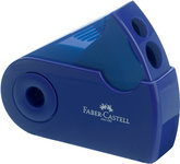 FABER-CASTELL Doppelspitzdose SLEEVE, rot/blau