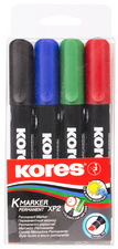 Kores Permanent-Marker K MARKER, Rundspitze, 6er Etui