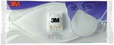 3M Atemschutzmaske 9312+ - Komfort, Schutzstufe: FFP-1