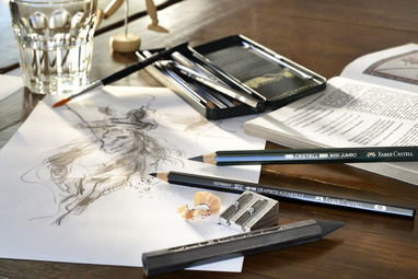 FABER-CASTELL PITT GRAPHITE Set medium, 19-teiliges Etui