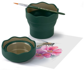 FABER-CASTELL Wasserbecher CLIC & GO, blau