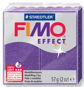 FIMO EFFECT Modelliermasse, ofenhärtend, glitter-lila, 57 g