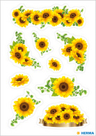 HERMA Sticker DECOR Blumen Silberprägung