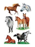 HERMA Sticker DECOR Gezeichnete Pferde