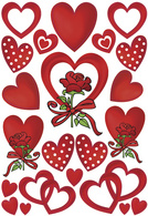 HERMA Sticker DECOR Bunte Herzen