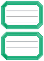 HERMA Buchetiketten, blaue Randgestaltung, 76 x 35 mm