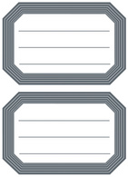 HERMA Buchetiketten, blaue Randgestaltung, 76 x 35 mm