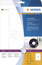 HERMA Inkjet CD/DVD-Etiketten SPECIAL Maxi, Durchm.: 116 mm