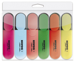 Kores Textmarker BRIGHT LINER, 6er Etui