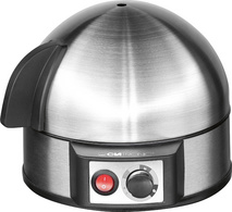 CLATRONIC Eierkocher EK 3321, Edelstahl/schwarz