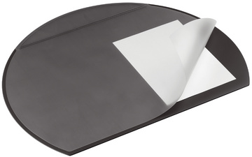 DURABLE Schreibunterlage halbrund, 650 x 520 mm, schwarz
