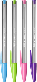 BIC Kugelschreiber Cristal Fun, 4er Beutel