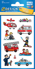 AVERY Zweckform ZDesign Berufe-Sticker Feuerwehr/Polizei/