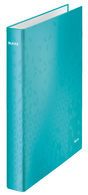 LEITZ Ringbuch WOW, DIN A4+, Hartpappe, eisblau