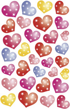 HERMA Sticker MAGIC Punkteherzen, Folie