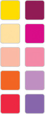 HEYDA Stempelkissen-Set Sunrise, Klarsicht-Runddose