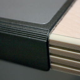 DURABLE Schreibunterlage mit Kantenschutz, grau