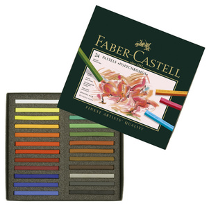 FABER-CASTELL Pastellkreiden POLYCHROMOS, 12er Etui