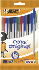 BIC Kugelschreiber Cristal Original, sortiert, 10er Beutel